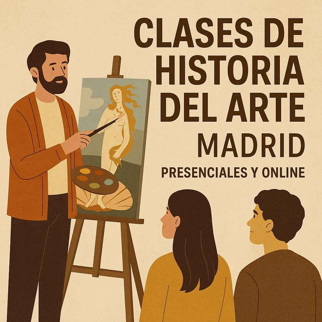 Clases de historia del arte Madrid: imagen promocional para clases presenciales y online