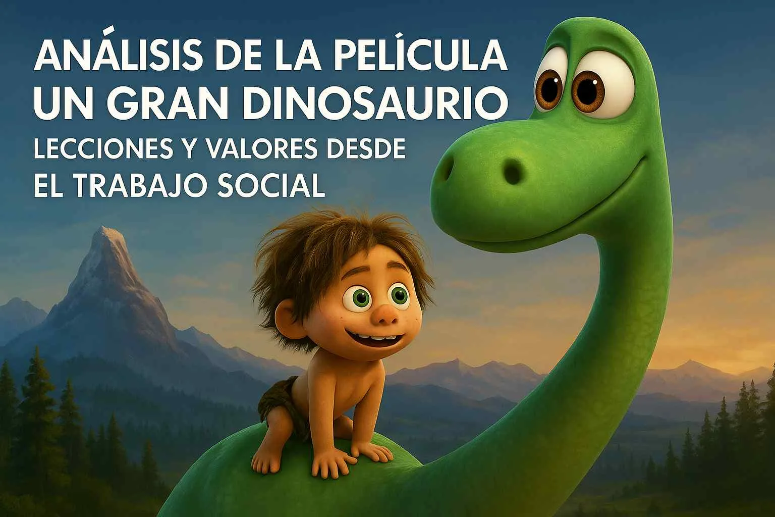 Un Gran Dinosaurio lecciones y valores desde el Trabajo Social: resiliencia, amistad e inclusión para educación infantil y trabajo con familias.