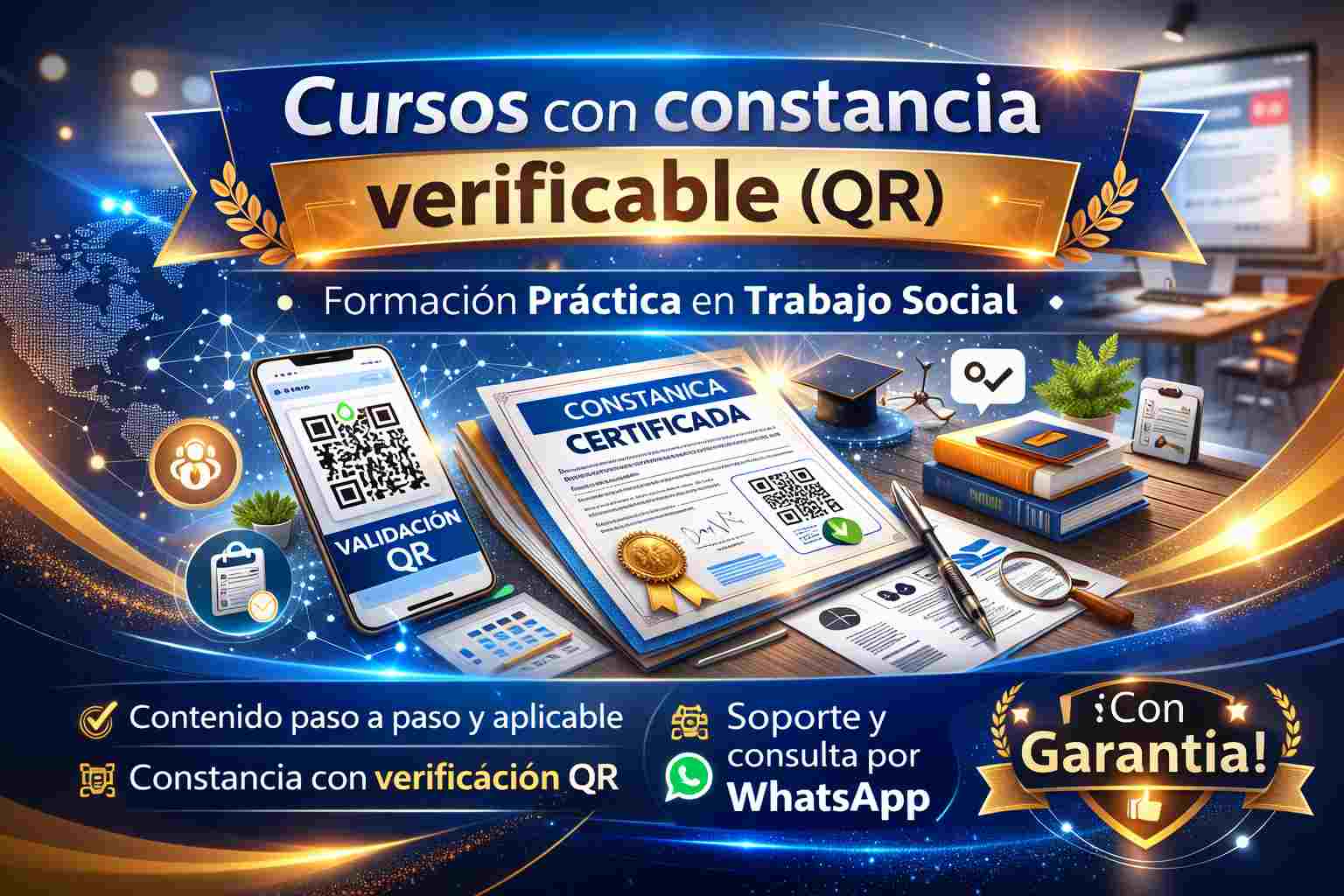 Cursos de trabajo social con constancia verificable